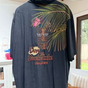 Tori Richards “Don the Beachcomber” with Tan Embroidered and TIKI back